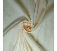 Cream - 1 Metre - Plain Coloured Polycotton Fabric Material Poly-Cotton Dress Fabric 112cm Width Off White Ivory