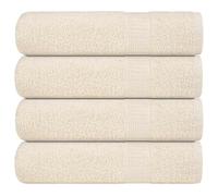 (cream, 100 x 150 cm/ 4 pcs) vidaXL Towels Kitchen Tea Towel Dish Towel Wash Towel 360 gsm 100% Cotton
