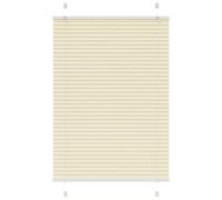 vidaXL Pleated Blind Cream 100x150 cm Fabric Width 99.4 cm Polyester, Cream