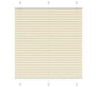 (cream, 120 x 100 cm) vidaXL Pleated Blind Petrol Fabric Polyester