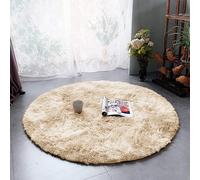 (Cream, 120x120cm (4ft x 4ft)) Shaggy Rug Soft Fluffy Carpet - Modern Living Room Bedroom Rugs - Large & Small Area Floor Mat - Anti-Slip Thick Pile