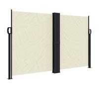 vidaXL Retractable Side Awning Cream 140x1200 cm