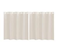 (cream, 140 x 140 cm) vidaXL Voile Curtains with Grommets 2 pcs Apple Green 140x225 cm net curtain