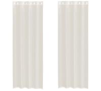 vidaXL Voile Curtains with Grommets 2 pcs Cream 140x260 cm