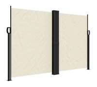 (cream, 160 x 1000 cm) vidaXL Retractable Side Awning Outdoor Privacy Screen Balcony Sunshade Shelter