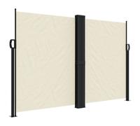 (cream, 160 x 600 cm) vidaXL Retractable Side Awning Outdoor Privacy Screen Balcony Sunshade Shelter