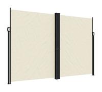 (cream, 220 x 600 cm) vidaXL Retractable Side Awning Outdoor Privacy Screen Balcony Sunshade Shelter