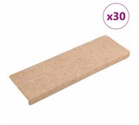 (cream, 30 pcs) vidaXL Stair Mats Carpet Stair Treads Decor Stair Step Protector Needle Punch