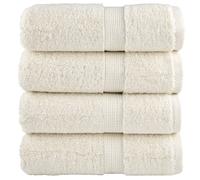 (cream, 30 x 30 cm/ 4 pcs) vidaXL Premium Soap Towels Hand Bath Towel 4 pcs Orange 600 gsm 100% Cotton