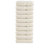(cream, 30 x 50 cm/ 10 pcs) vidaXL Premium Hand Towels Shower Bath Towel Cream 600 gsm 100% Cotton