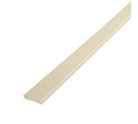 Cream, 30mm x 5m Cloaking Fillet uPVC Plastic Window Door Architrave Trim