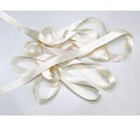 Cream 35mm Satin Ribbon Double Sided Berisfords 3501 (1 Meter)