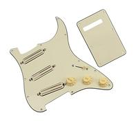 Cream 3Ply SSS Loaded Prewired Guitar Pickguard With Hot Rails Alnico 5 Pickup Set Guitar Replacement Parts