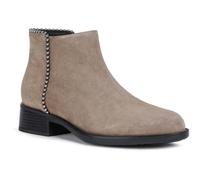 (Cream, 4 (Adults')) Geox Resia 100% Leather Bovine Suede Women's Dark Beige Boots