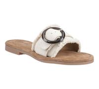 (Cream, 4 (Adults')) Hush Puppies Hayley Textile Women's Cream Sandals