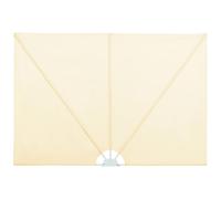 (cream, 400 x 200 cm) vidaXL Collapsible Terrace Side Awning Balcony Blind Multi Colours Multi Sizes