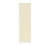 (cream, 55 x 200 cm) vidaXL Pleated Blind Anthracite 60x100 cm Fabric Width 59.4 cm Polyester