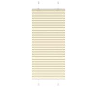 vidaXL Pleated Blind Cream 60x150 cm Fabric Width 59.4 cm Polyester