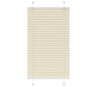 vidaXL Pleated Blind Cream 75x100 cm Fabric Width 74.4 cm Polyester, Cream