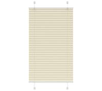 vidaXL Pleated Blind Cream 80x100 cm - Polyester Fabric, Width 79.4 cm