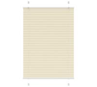 vidaXL Pleated Blind Cream 85x150 cm Fabric Width 84.4 cm Polyester, Cream