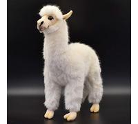 Cream Alpaca Plush Soft Toy by Hansa. 35cm. 6024