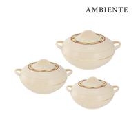 (Cream ) Ambiente Insulated Hot Pot Royal Set 3pc