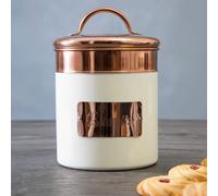 Cream and Copper Biscuit Canister | Prescott