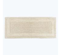 Homescapes Luxury Reversible Bath Mat Runner - Natural Cream