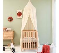 Cream Beige Kids Bed Canopy for Child Bedroom | Nursery Crib Hanging Curtain | Mosquito Net Bedding for Girls Play Room Decoration | Reading Nook Canopies Toddler Dome Tent