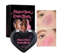 Cream Blush | Black Creamy Blush for Mature Skin - Blusher Cosmetic Color Changing for Women Girls Face Contour Festive Halloween Party