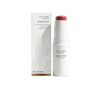 Cream Blush Stick for Cheeks, Lips & Eyes, Buildable Hydrating Blush Makeup Stick, Long Lasting Natural Glow, Portable Multi-Use Cream Color for Dry & Mature Skin (Orange-Red)