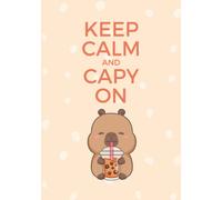 Cream Boba Capybara Notebook