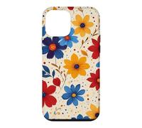 Cream Bold Flowers Vintage Floral Pattern Case for iPhone 12 mini