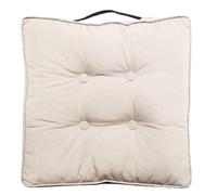 Cream Booster Armchair Cushion Seat Pad Pack of 2 Large 45cm Square Booster Cushion Pads 10cm Thick Seatpad Cushion Chair Pad for Adults, Car Seat, Office & Post-Operative