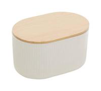 Cream Bread Bin in Stoneware | Geome