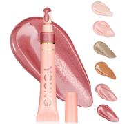 Cream Bronzer Contour Beauty Wand, Liquid Contour Beauty Wand, Highlighter and Bronzer Stick with Cushion Applicator Attached Easy to Blend, Long Lasting Smooth Natural Matte (6PC)