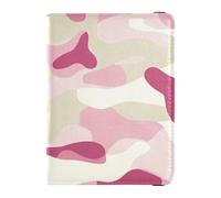 Cream Camouflage Leather Passport and Vaccine Card Wallet Combo Travel Passport Wallet Passport Cover Holder Wallet Case for Travel Essential Waterproof