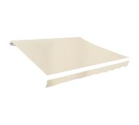 Cream Canvas Sunshade 3x2.5m Replacement Fabric for Outdoor Awnings UV-Resistant Umbrella Canopy Ideal for Patios & Gardens (Frame Not Included)