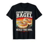 Cream Cheese Bagel Heals the Soul Funny Breakfast Lover T-Shirt