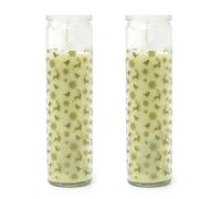 Cream Christmas Advent Pillar Candle in Glass Jar | Pillar Christmas Candle 21cm