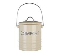 (Cream) Compost Bin With Handle in 3 different Colours