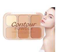 Cream Concealer Palette | 6 Color Makeup Concealer Powder Palette - Delicate and Natural Tone Beauty Supplies for Parties, Night Out, Shopping, Daily Use, Dating