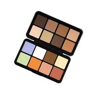 Cream Concealer Palette,Face Cosmetics Palette | 16-Color Face Contouring And Highlighter Palette Lasting Makeup Blemish Concealer Cream Palette for Moisturizing