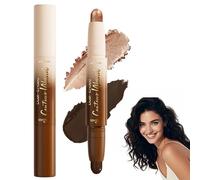 Cream Contour Stick & Highlighter Stick 2 in 1,Dual-Ended Sculpting Makeup Kit for Beginners,Waterproof & Long-Lasting Cool Toned Bronzer S/tick & Cream Highlighter for Face Body,26-Deep Rich