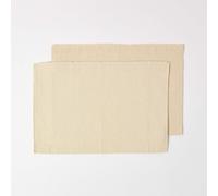 Homescapes Cotton Plain Cream Pack Of 2 Placemats