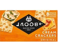 Cream Cracker Multipack 8 Snack Packs 185g (Pack Of 4) "Deliciousness that brings a smile" For All Occasions