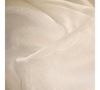 Cream Crystal Organza Fabric (Per Metre)