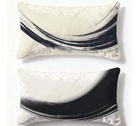 Cream Cushion Covers 16x24in Simplicity Pillows 2 pack Rectangle Cushion Covers,2026 New Velvet Double-Sided Printing Decorative Pillows for Bed Winter Sofa Lndoor Home Bedroom Decorative Gifts Q-373U
