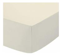 (Cream, Double) Fitted Sheet 100% Egyptian Cotton 200 Thread Count